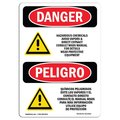 Signmission Safety Sign, OSHA Danger, 10" Height, Aluminum, Hazardous Chemicals Avoid Vapors, Spanish OS-DS-A-710-VS-2023